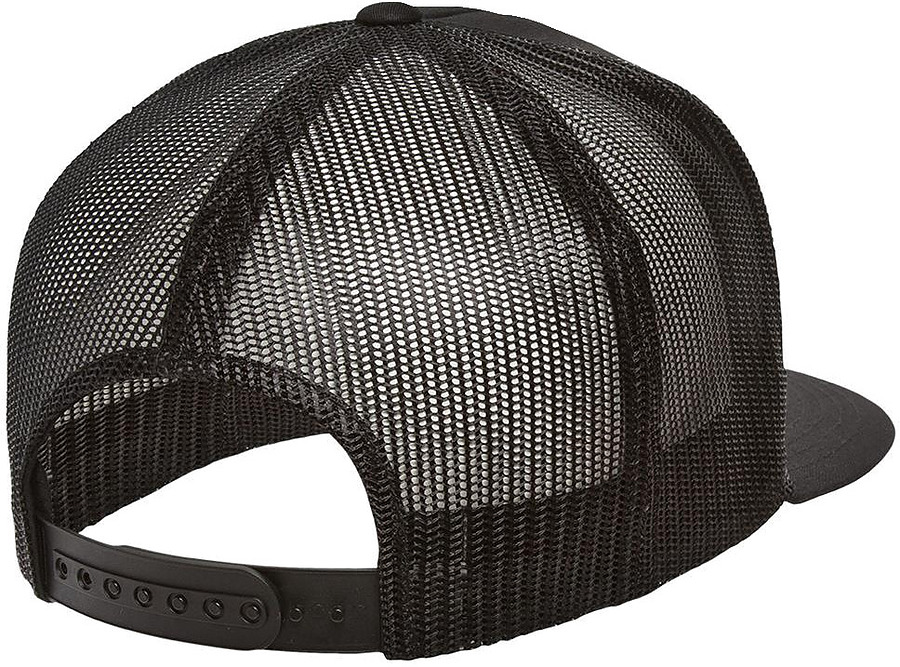 Flexfit 6006 Classic Trucker Black Cap - Image 2
