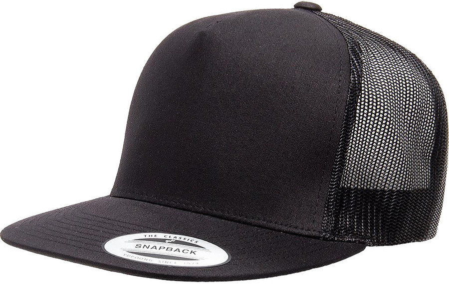 Flexfit 6006 Classic Trucker Black Cap