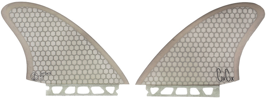 Captain Fin Co Christenson Keel HC Honeycomb Fin Set Smoke - Image 2