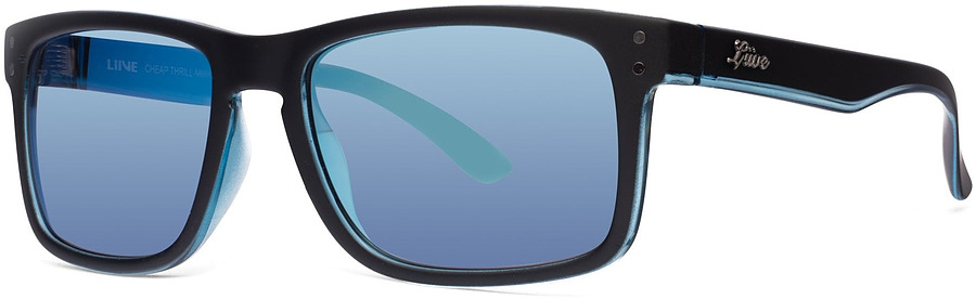 Liive Vision Cheap Thrill Blue Mirror Matt Black Sky Sunglasses
