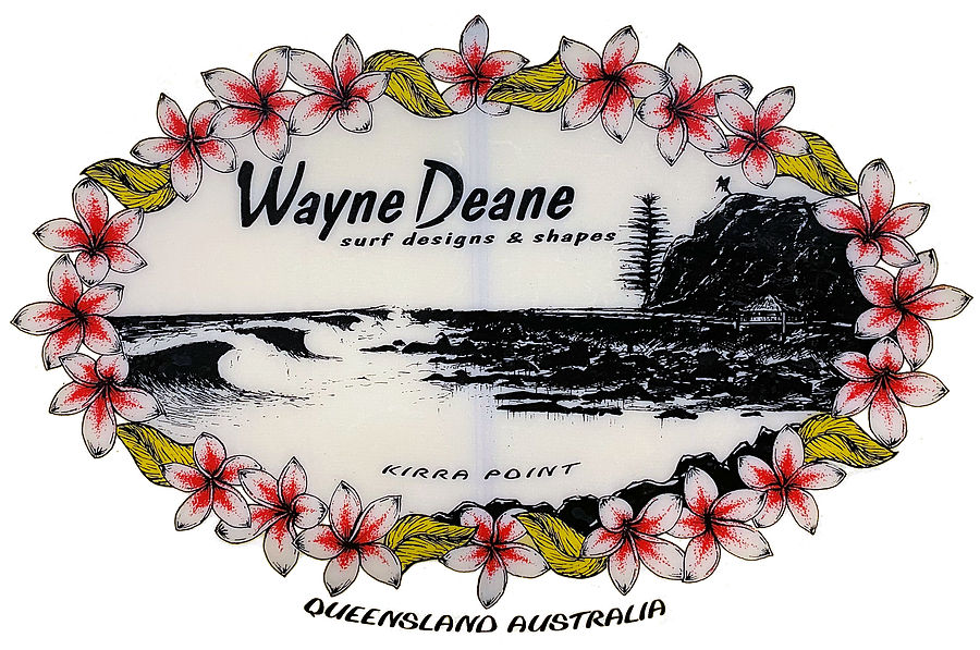 Wayne Deane PU Fibreglass Longboard 9 ft 2 inches