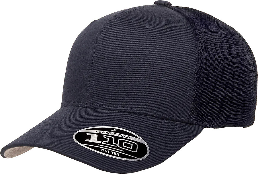 Flexfit 110 Perma Curve 6277MT Mesh Trucker Cap Navy