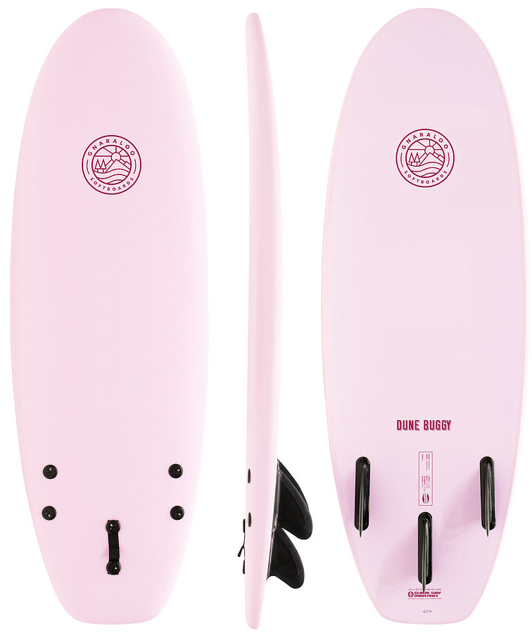 Gnaraloo Dune Buggy Marshmallow Pink Soft Surfboard 4 ft 10 inches