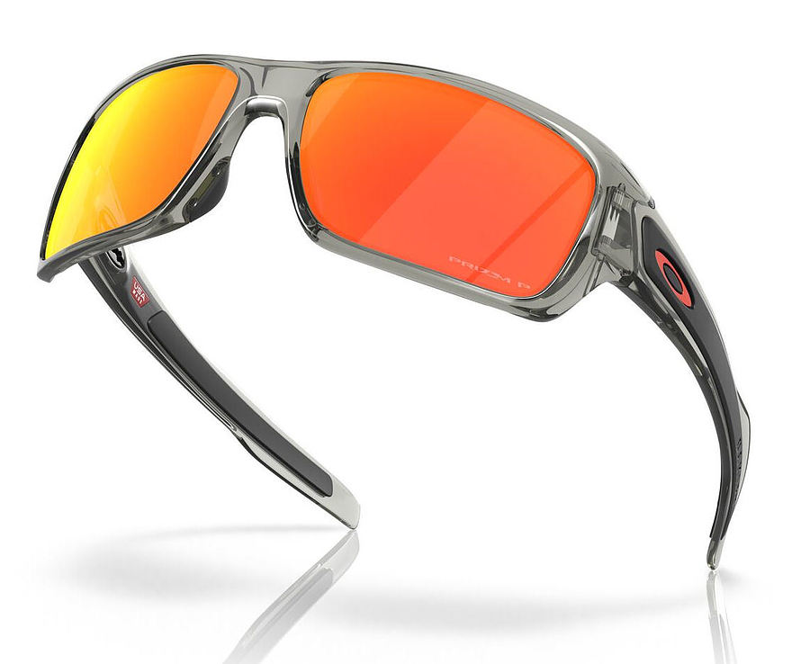 Oakley Turbine Grey Ink Prizm Ruby Polar Sunglasses - Image 4
