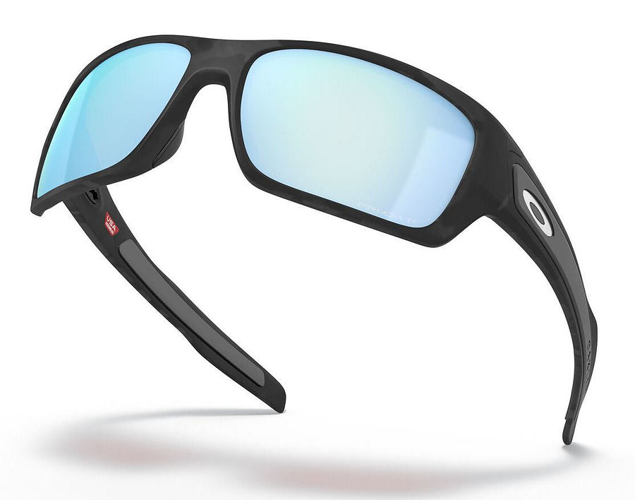 644325 Oakley Turbine Matte Black Camo Prizm Deep Water Polar Sunglasses - Image 4