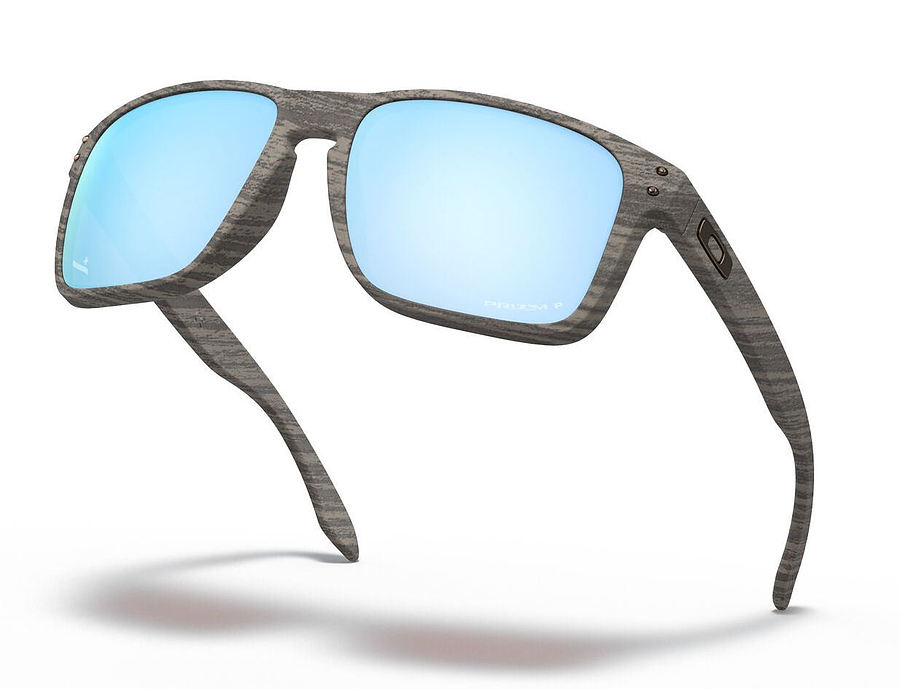 Oakley Holbrook XL Woodgrain Prizm Deep Water Polar Sunglasses - Image 4