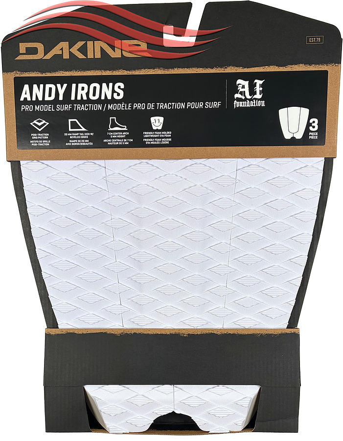 653243 DAKINE Andy Irons Pro Surf Traction Pad White - Image 1
