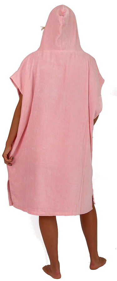 Ocean and Earth Ladies Hooded Poncho Cotton Candy - Image 2