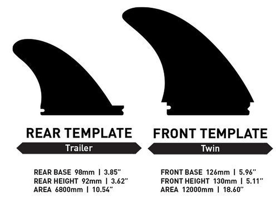 656905 Firewire Machado Twin Plus 1 Surfboard Fin Set - Image 2