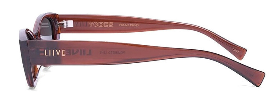 657067 Liive Vision Tobes Polarised Cola Sunglasses - Image 3