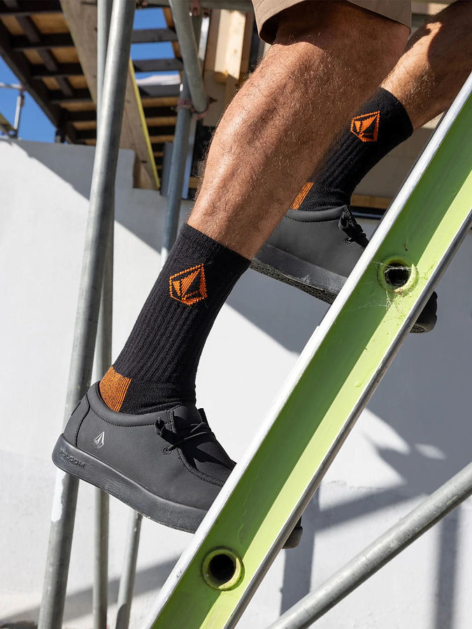 657764 Volcom Workware Socks 3pk Black - Image 2