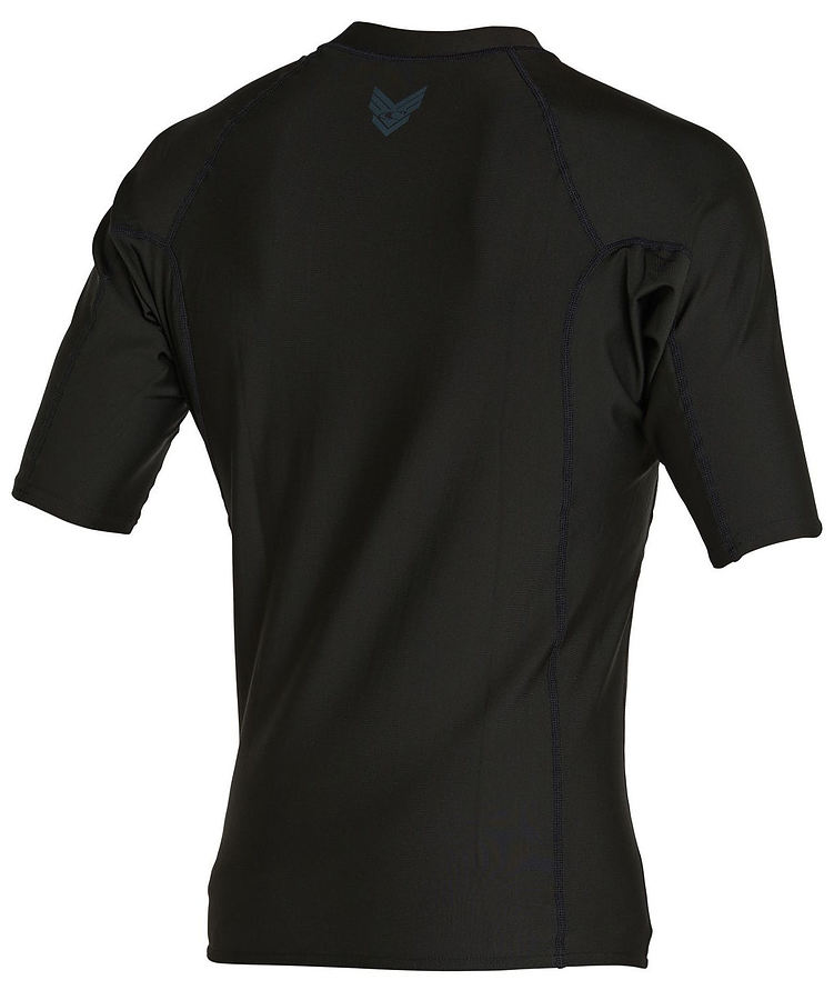 Oneill Kid's Thermo Short Sleeve Crew Rash Vest Black - Image 2