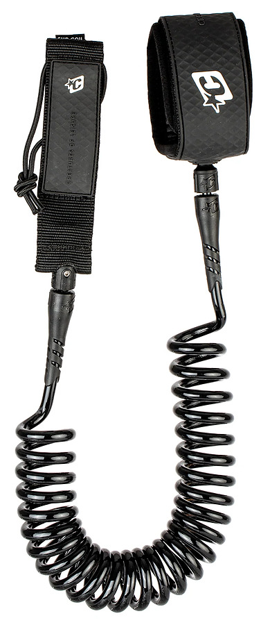 Creatures of Leisure SUP 10 Coiled Ankle (3m x 8mm) Black Leash - Image 1