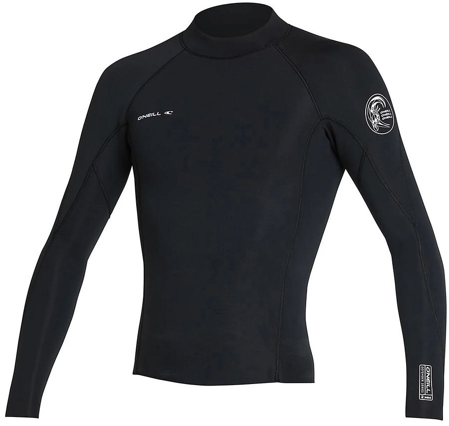 Oneill Defender 2mm Mens LS Crew GBS Black - Image 1