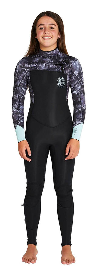 Oneill Girls Bahia 4mm 3mm Steamer Chest Zip Wetsuit Hanalei - Image 1