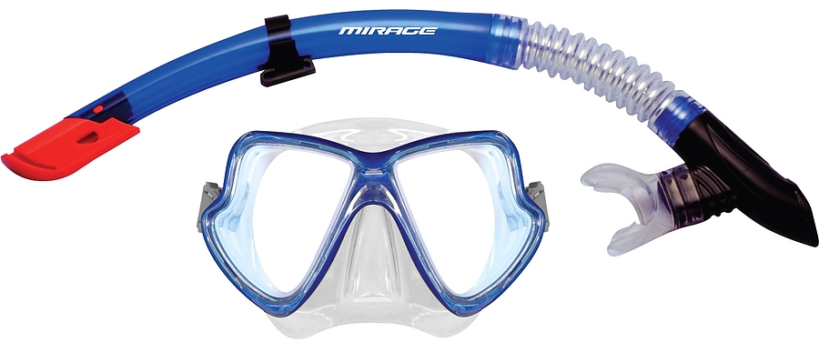 Surf Sail Australia Pacific Silicone Mask and Snorkel Set Blue - Image 1