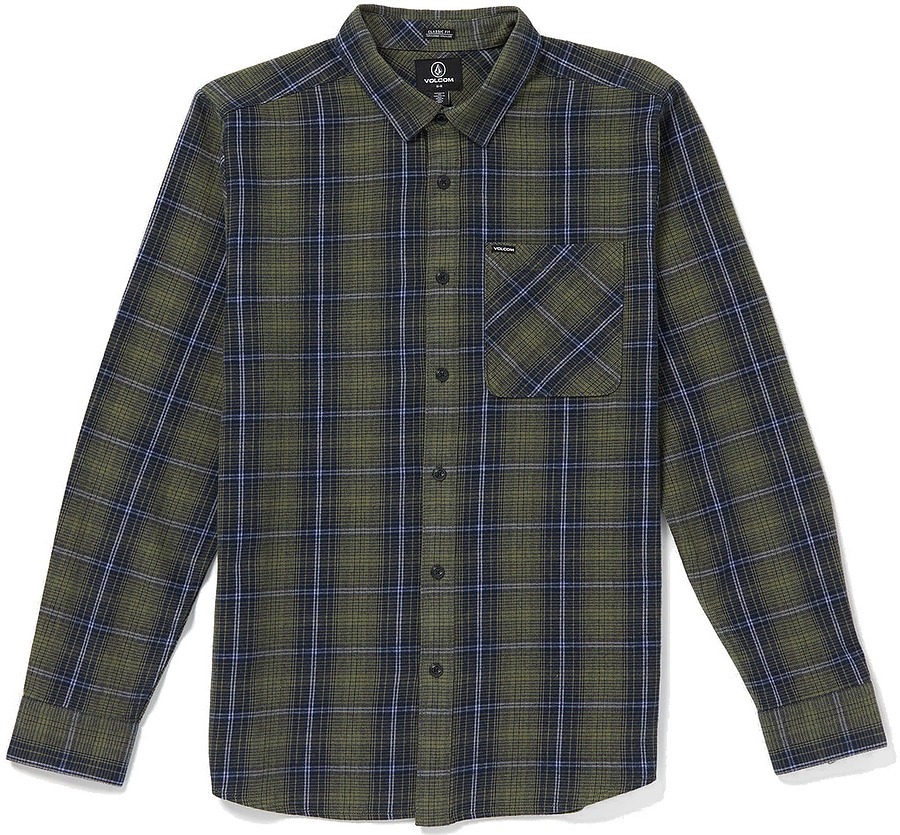 Volcom Heavy Twills Flannel LS Shirt Old Mill