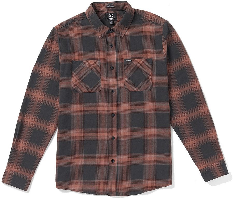 Volcom Netastone Flannel LS Shirt Stealth