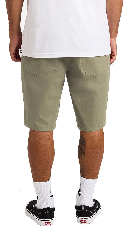 A0932402 Volcom Modown Canvas 5 Pocket Black Mens Walkshorts - Image 4