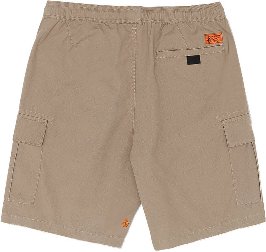 Volcom March Elastic Waist Hybrid Mens Walkshorts Brindle - Image 2
