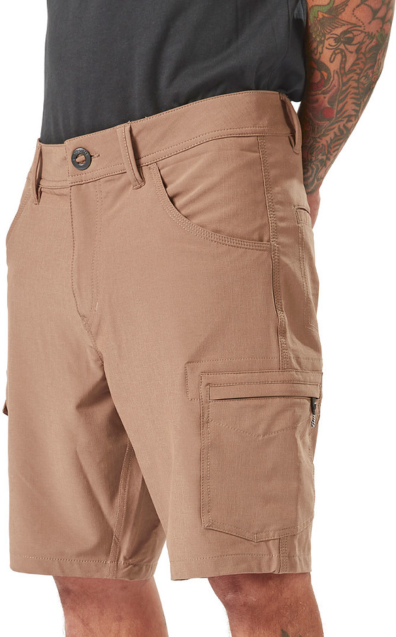Volcom Slab Hybrid Black Mens Walkshorts Brindle - Image 2