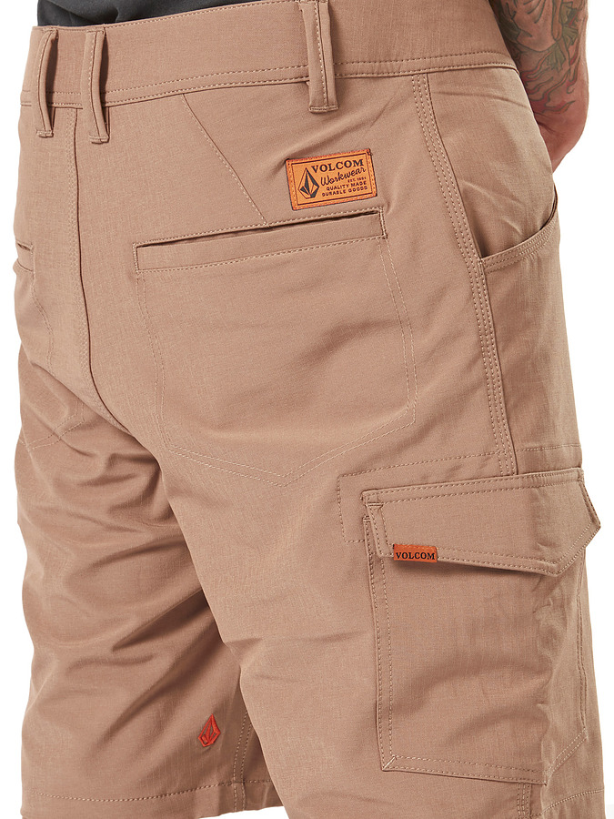 Volcom Slab Hybrid Black Mens Walkshorts Brindle - Image 3