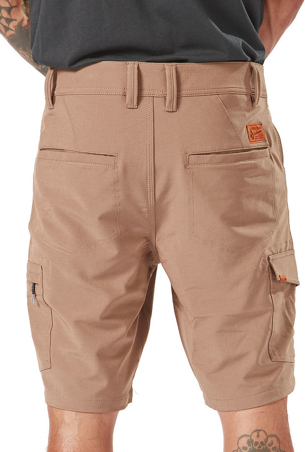 Volcom Slab Hybrid Black Mens Walkshorts Brindle - Image 5