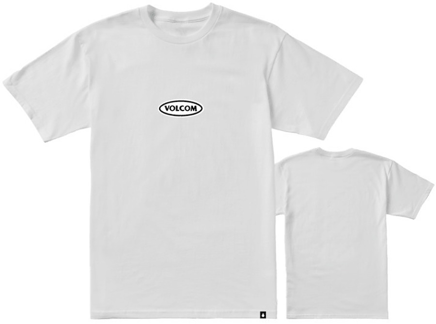 Volcom Heritage Logo Loose Fit Tee White