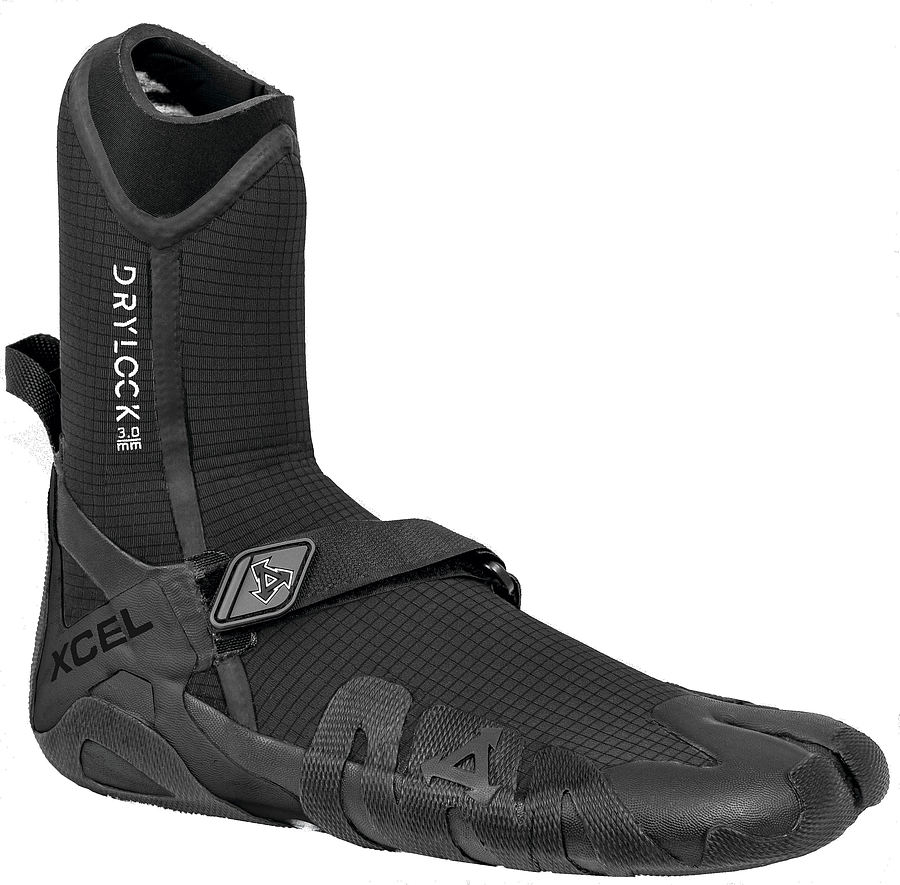 Xcel Drylock 3mm Booties Split Toe Black - Image 1