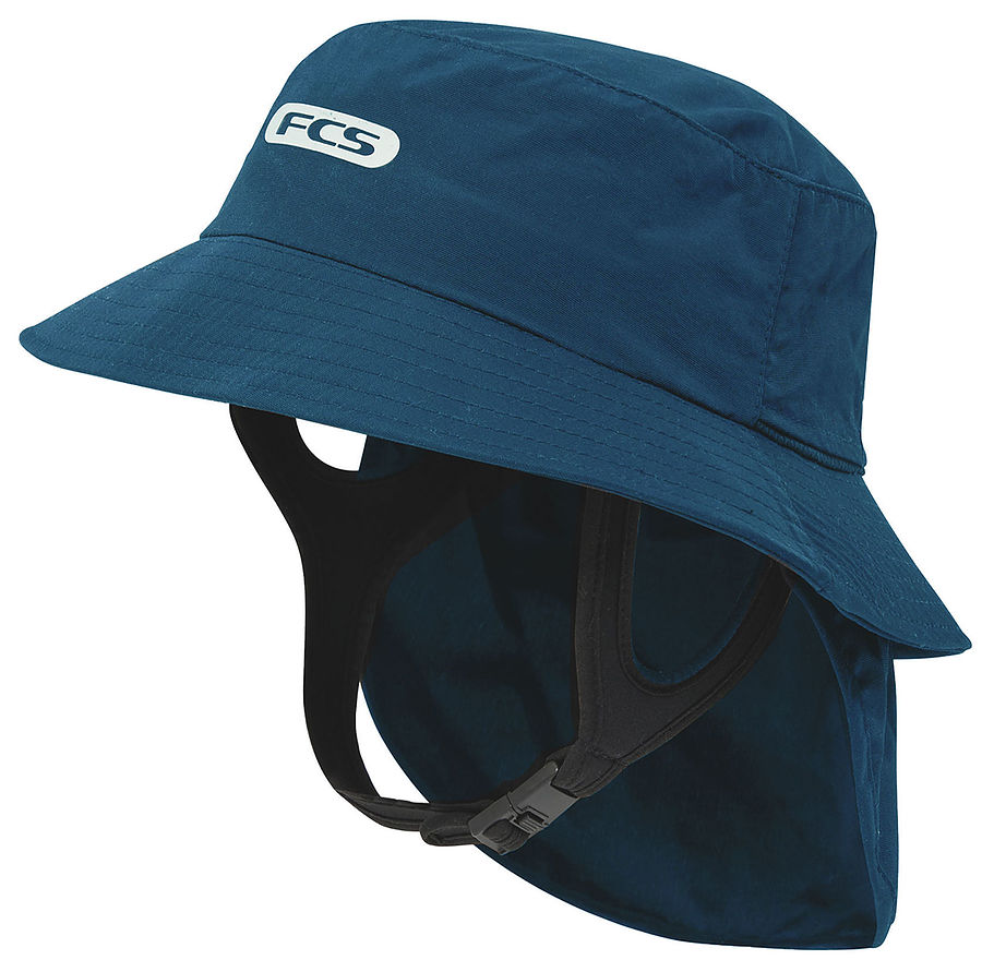 FCS Essential Surf Bucket Hat Tidal Teal With Legionnaires Flap - Image 1