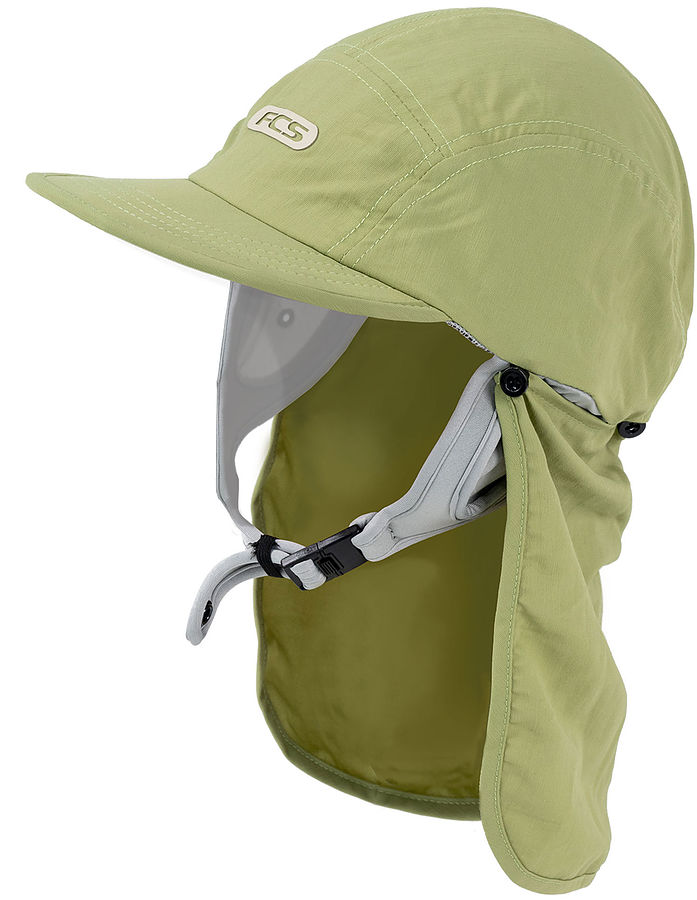 FCS Essential Surf Cap With Legionnaires Flap Eucalyptus