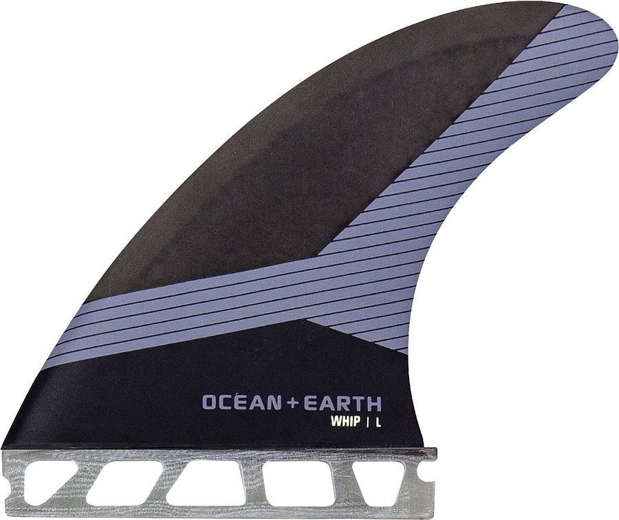 Ocean and Earth Whip Honeycomb Thruster Fin Set Single Tab Black - Image 2