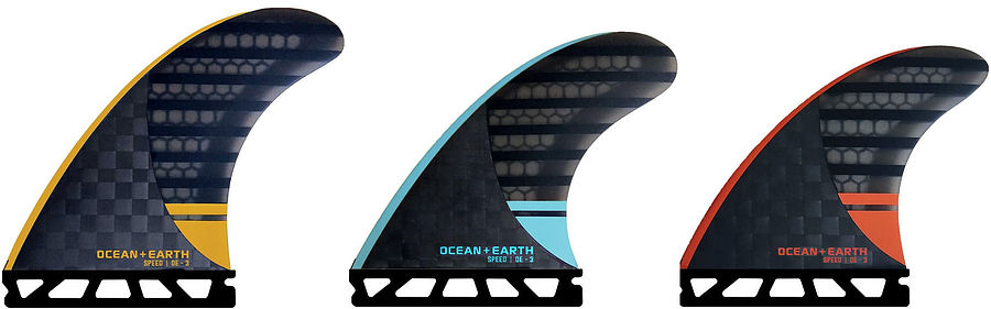 Ocean and Earth Speed Honeycomb Thruster Fin Set Single Tab - Image 1