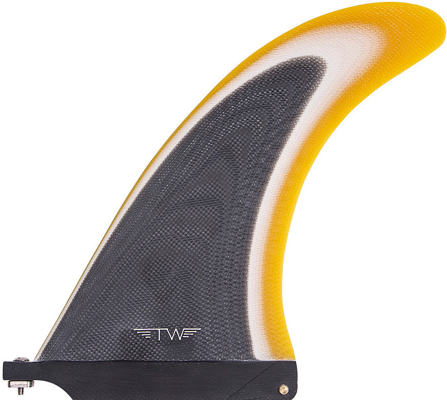 Captain Fin Co Tyler Warren Longboard Fin Black White Orange