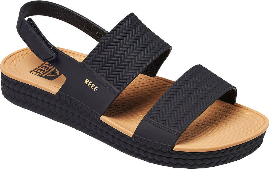 CI8573 Reef Ladies Water Vista Sandals Black Tan - Image 2