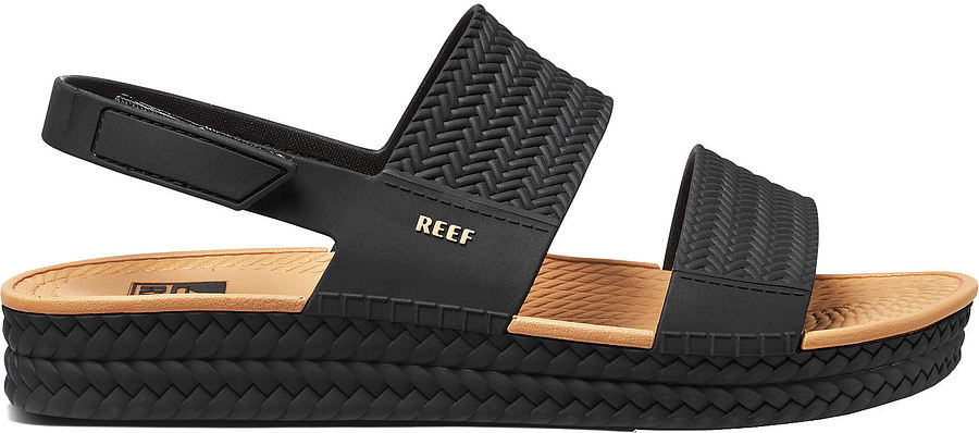 CI8573 Reef Ladies Water Vista Sandals Black Tan - Image 3