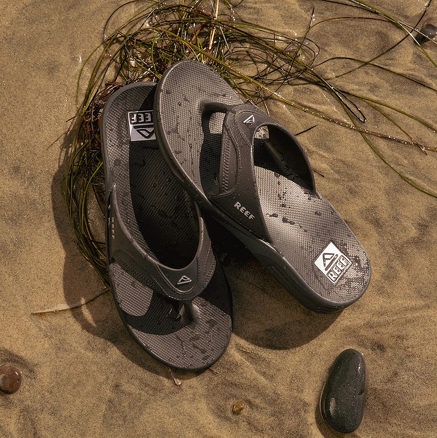 CJ8545 Reef Fanning H20 Mens Thongs Black Silver - Image 6