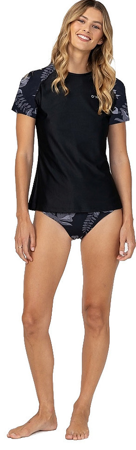 CLY417WA Oneill Ladies Salina Short Sleeve Surf Tee Tropic Noir - Image 2