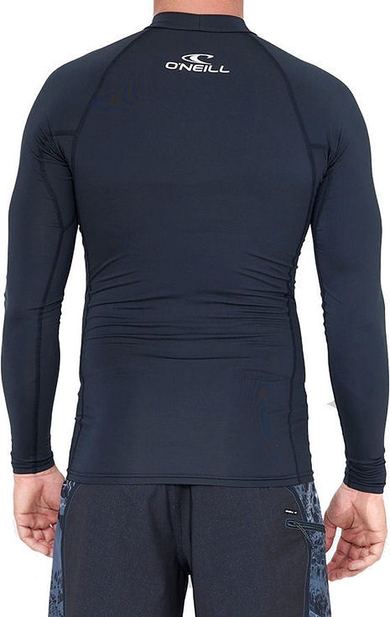 Oneill Mens Long Sleeve Clean and Mean Rash Guard Black - Image 2
