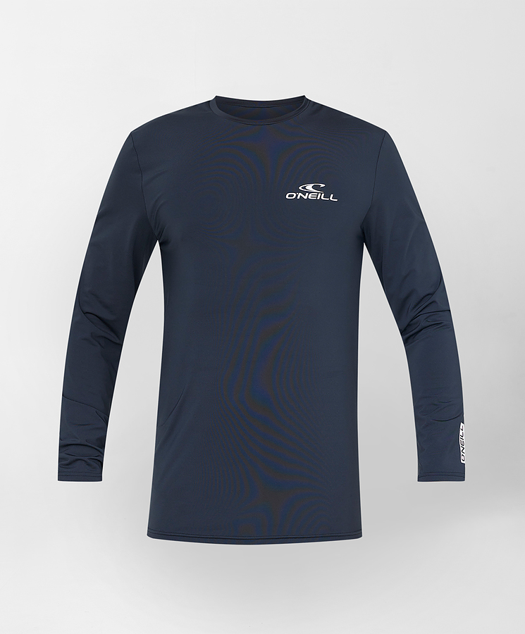 CLY47MAb Oneill Mens Long Sleeve Clean And Mean Rash Tee Black - Image 3