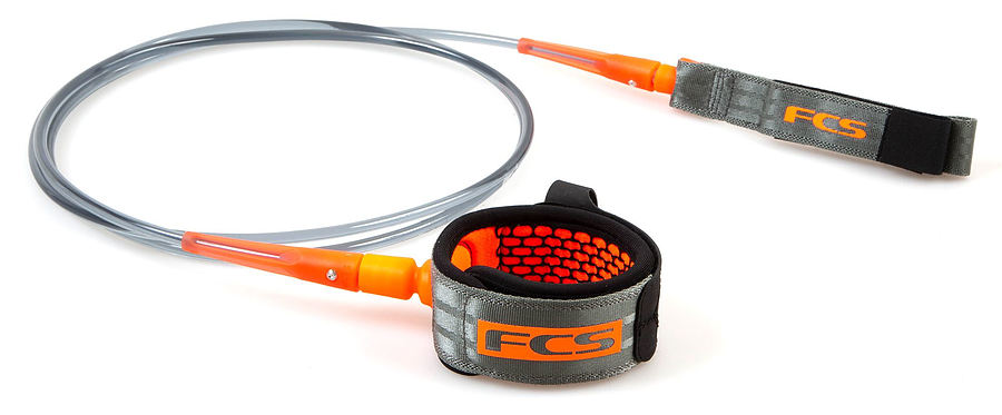 FCS Comp Essential Charcoal Orange Leash - Image 1