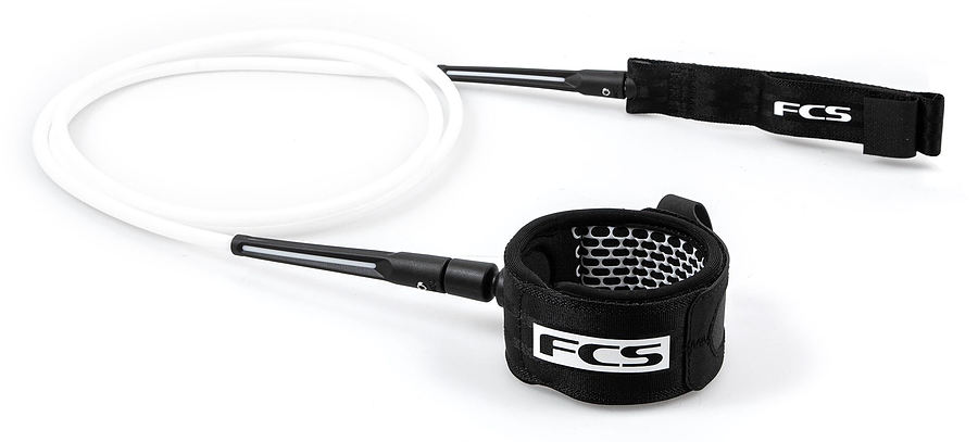 FCS Comp Essential White Black Leash - Image 1