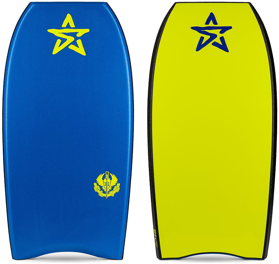 Stealth Elite PE Bodyboard Royal Blue Fluro Yellow - Image 1