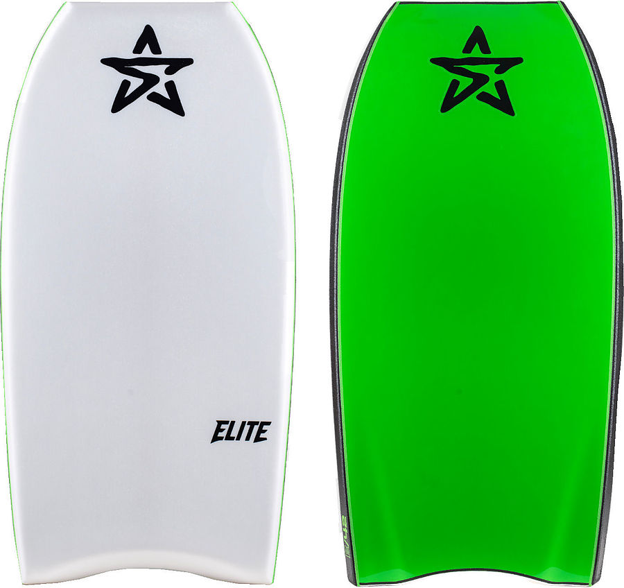 Stealth Elite PE Bodyboard White Green