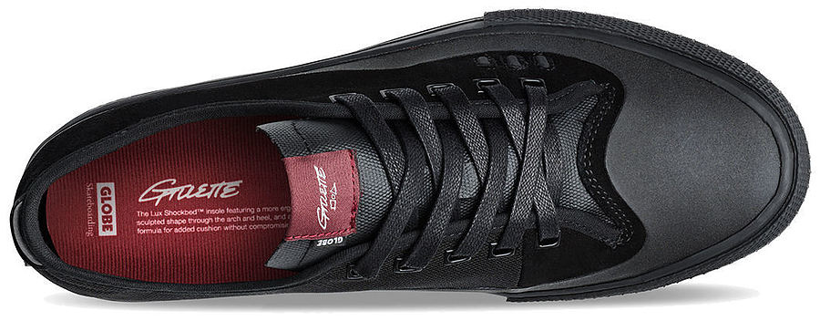 Globe Gillette Mens Shoes Black Black Suede - Image 2