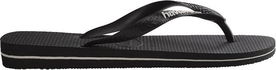 Havaianas Mens Rubber Logo Black White Thongs - Image 4