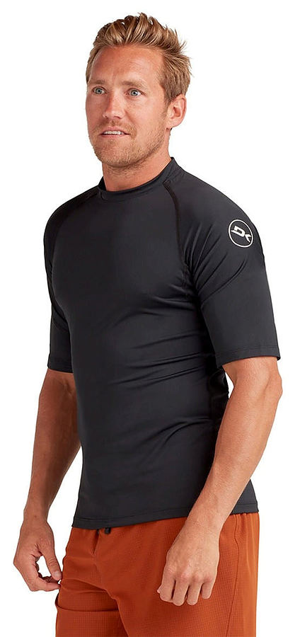 Dakine Mens Short Sleeve Snug Crew Rash Vest Black - Image 1