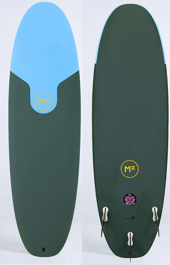 Mick Fanning Softboards Beastie FCS 2 Super EVA King Green Softboard - Image 1