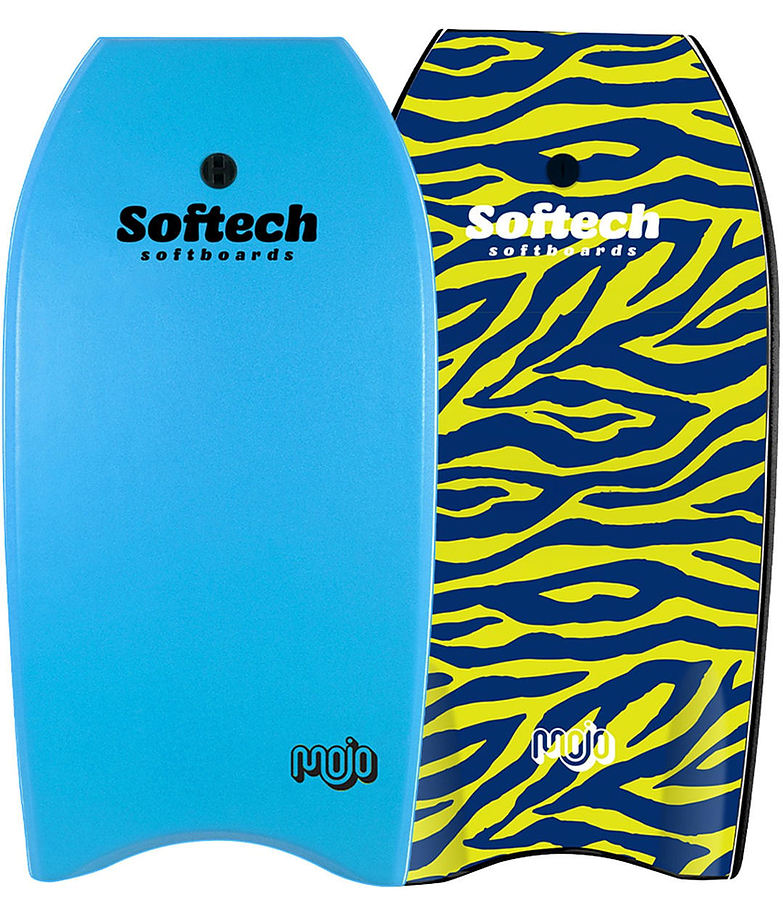 Softech Mojo Bodyboard Sky Blue Zebra