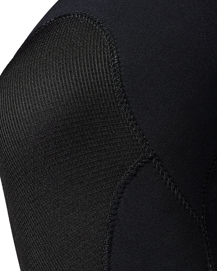 MX32CN25 Xcel Mens LS Steamer 3mm 2mm Axis Flatlock Back Zip Black - Image 3